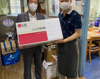 (주)팝콘미디어 청소기 1대 후원